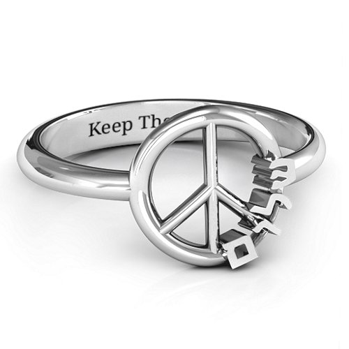 Shalom Peace Ring – Sterling Silver