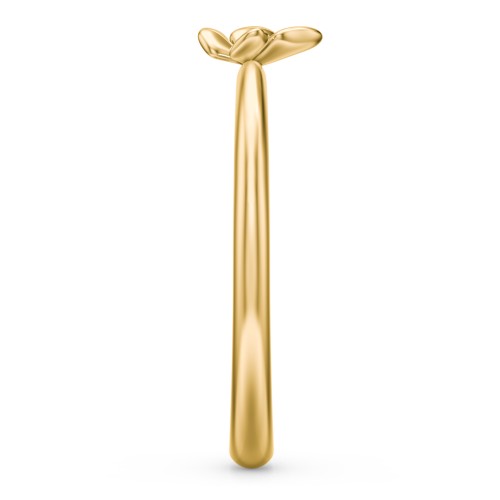 Engravable Stacking Butterfly Ring – 10K Yellow Gold