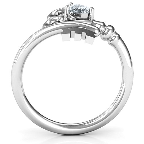 Key to Her Heart Ring – Sterling Silver with Diamond