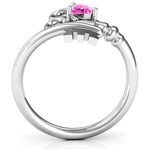 Key to Her Heart Ring – Sterling Silver with Pink Tourmaline