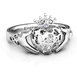 Caged Hearts Claddagh Ring