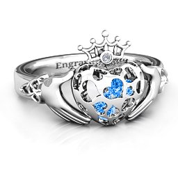 Caged Hearts Claddagh Ring