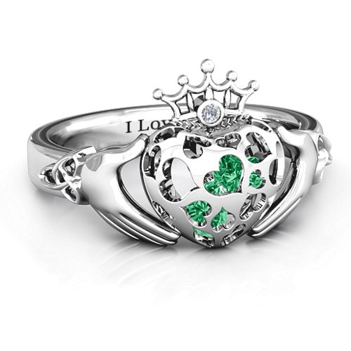Caged Hearts Claddagh Ring