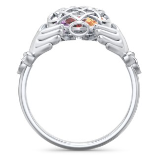 Caged Hearts Celtic Claddagh Ring | Jewlr