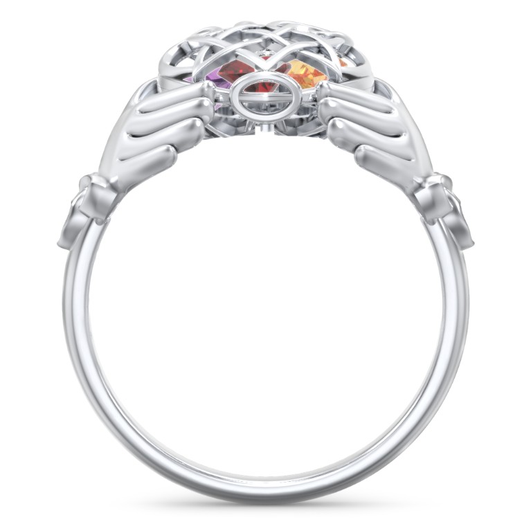 Caged Hearts Celtic Claddagh Ring | Jewlr