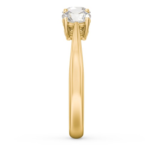 Radiant Trinity Ring – 18K Gold Plated Silver with Cubic Zirconia