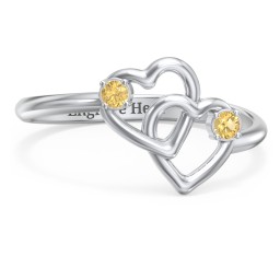 Linked in Love Ring