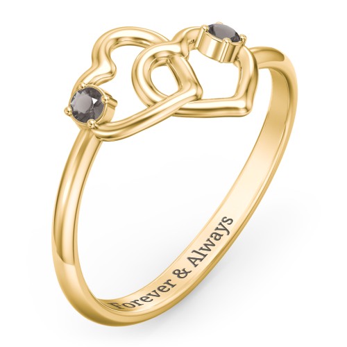 Linked in Love Ring