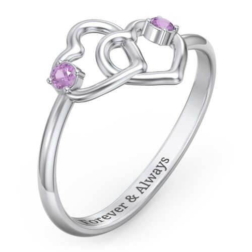 Linked in Love Ring