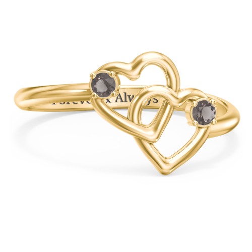 Linked in Love Ring