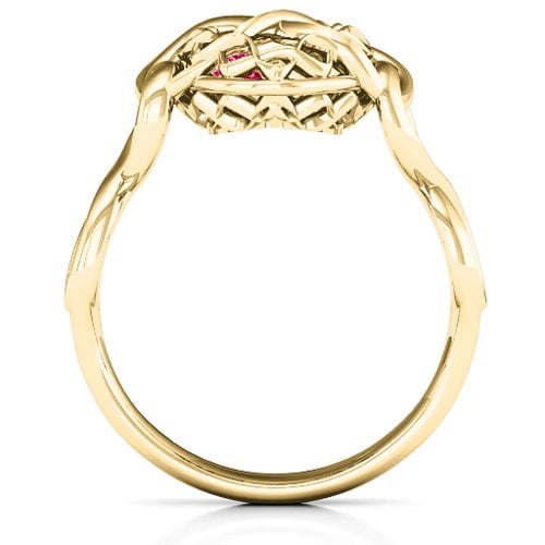 My Infinite Love Caged Hearts Ring
