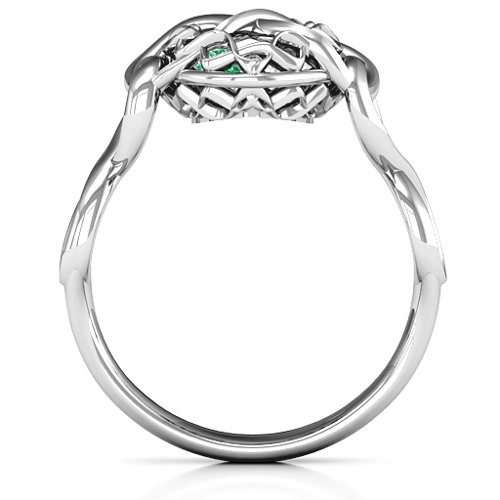 My Infinite Love Caged Hearts Ring