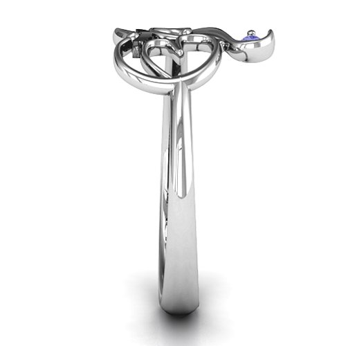 Spiritual Heart Om Ring