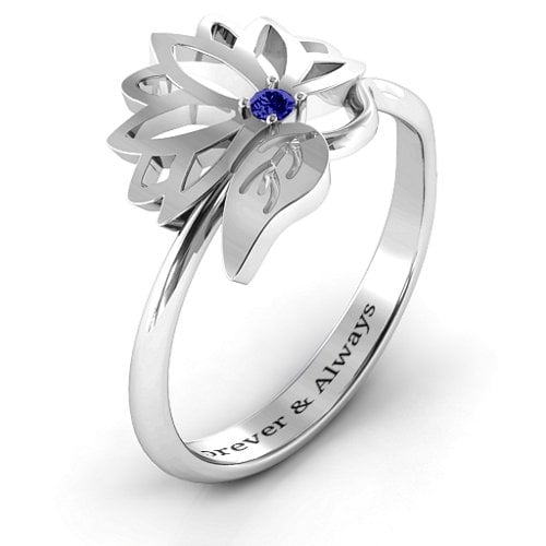 Leaves and Lotus Wrap Ring