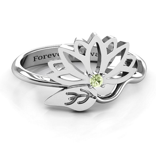 Leaves and Lotus Wrap Ring