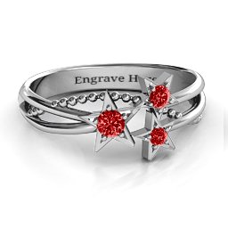 Twinkling Starlight Ring in 925 Sterling Silver