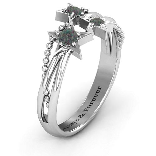 Twinkling Starlight Ring – Sterling Silver with Alexandrite