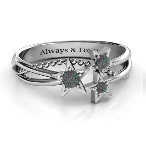 Twinkling Starlight Ring – Sterling Silver with Alexandrite