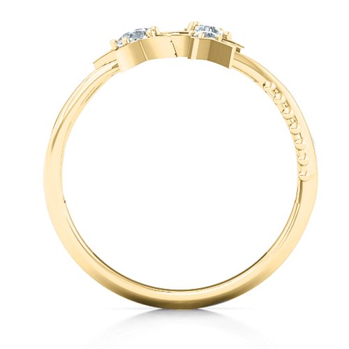 Twinkling Starlight Ring – 10K Yellow Gold with Cubic Zirconia