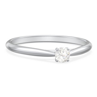 Classic Solitaire Sparkle Ring