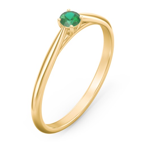 Classic Solitaire Sparkle Ring