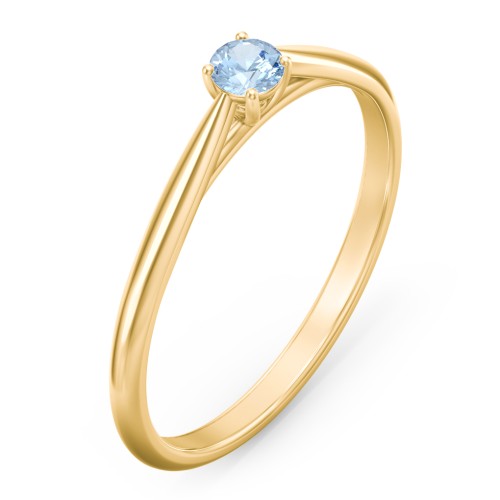 Classic Solitaire Sparkle Ring