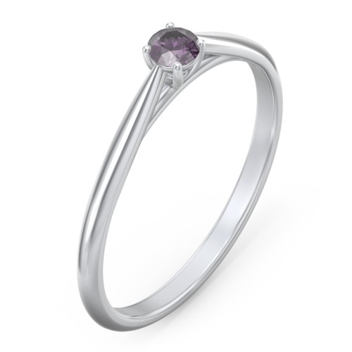 Classic Solitaire Sparkle Ring