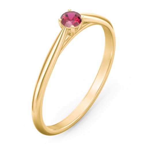 Classic Solitaire Sparkle Ring