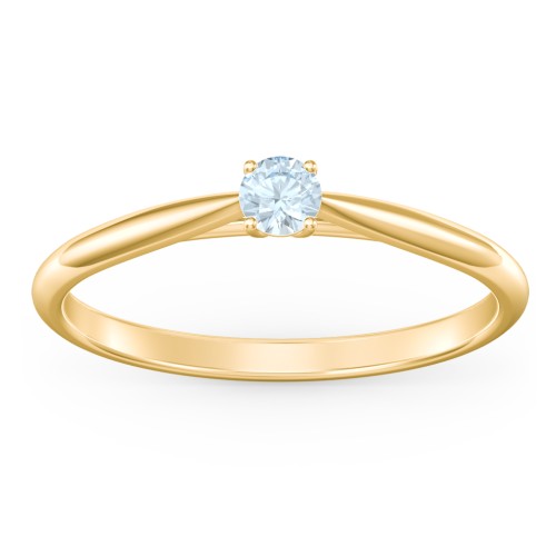 Classic Solitaire Sparkle Ring