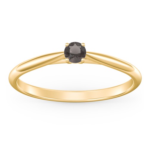 Classic Solitaire Sparkle Ring