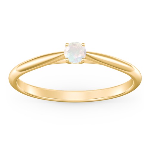 Classic Solitaire Sparkle Ring