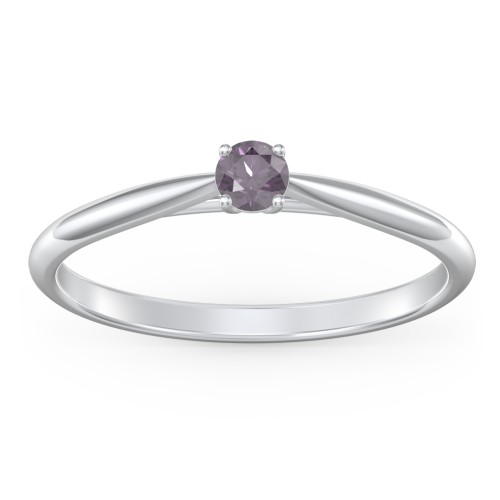 Classic Solitaire Sparkle Ring
