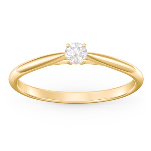 Classic Solitaire Sparkle Ring