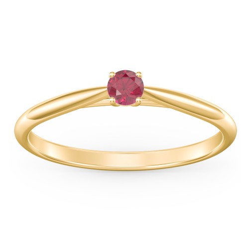 Classic Solitaire Sparkle Ring