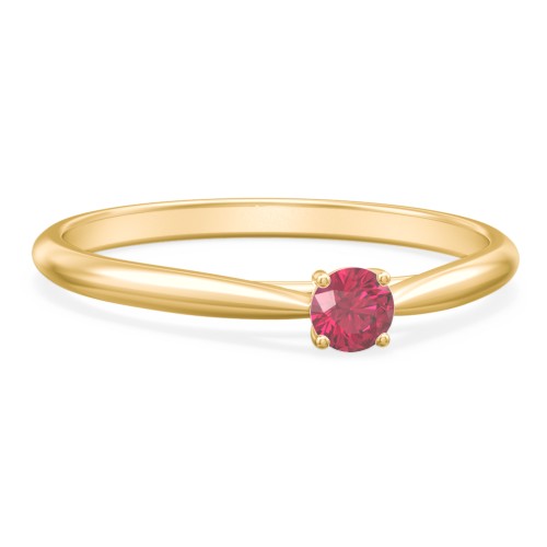 Classic Solitaire Sparkle Ring