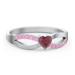 Split Shank Heart Promise Ring