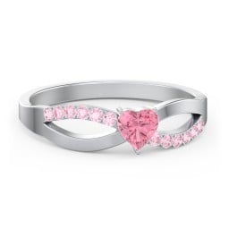 Split Shank Heart Promise Ring