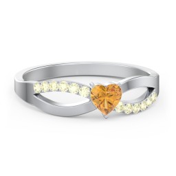 Split Shank Heart Promise Ring