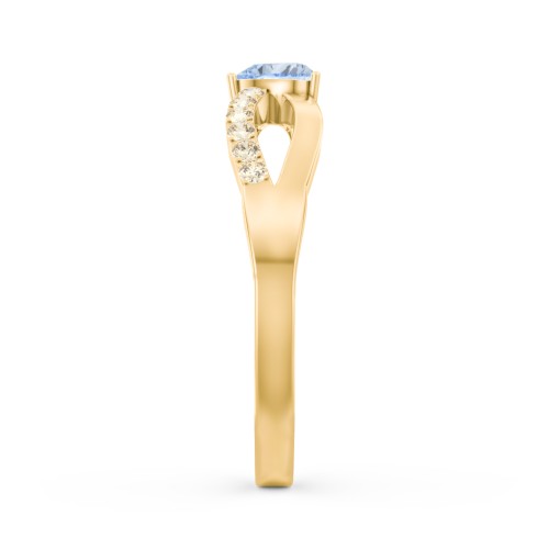 Split Shank Heart Promise Ring