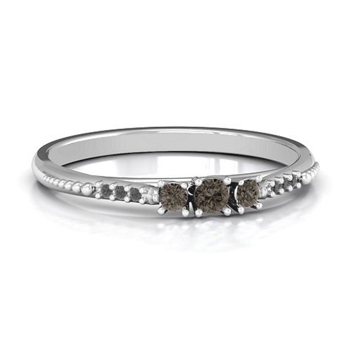 Trinity Ring on Accented Band