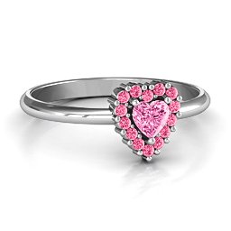 Heart with Halo Promise Ring