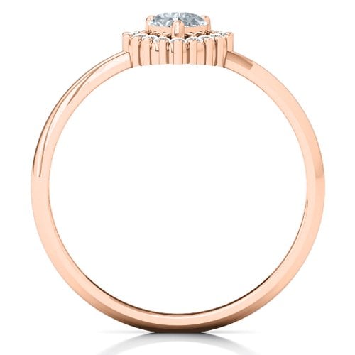 Heart with Halo Promise Ring