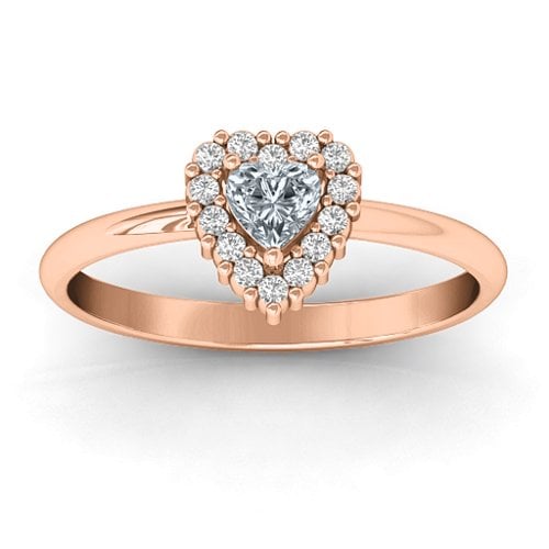 Heart with Halo Promise Ring