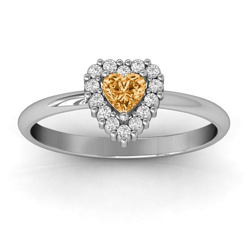 Heart with Halo Promise Ring