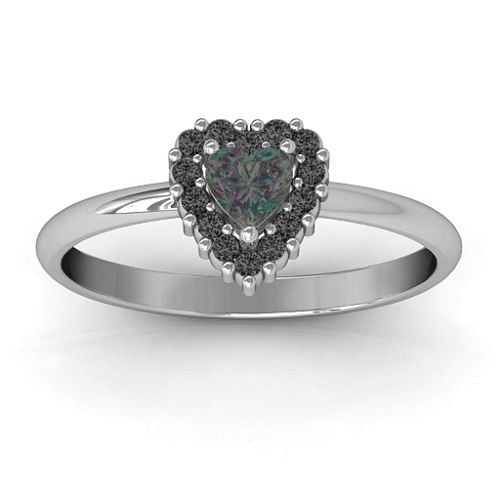 Heart with Halo Promise Ring