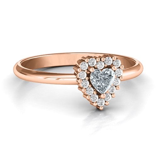 Heart with Halo Promise Ring