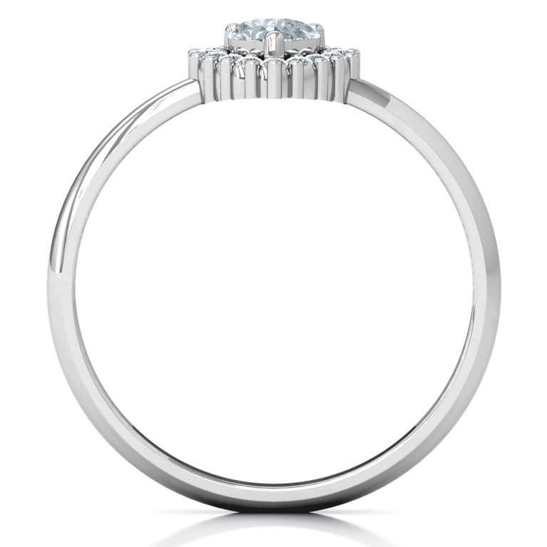 Heart with Halo Promise Ring Jewlr