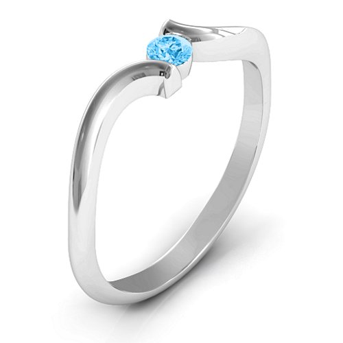 For Always Ring – Sterling Silver with Blue Topaz