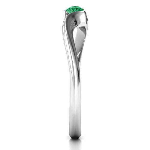 For Always Ring – Sterling Silver with Emerald