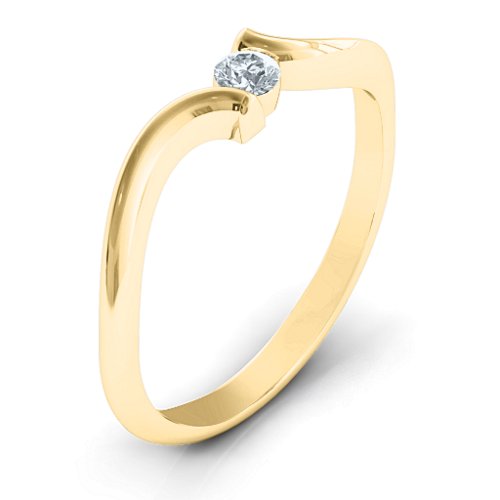 For Always Ring – 10K Yellow Gold with Cubic Zirconia